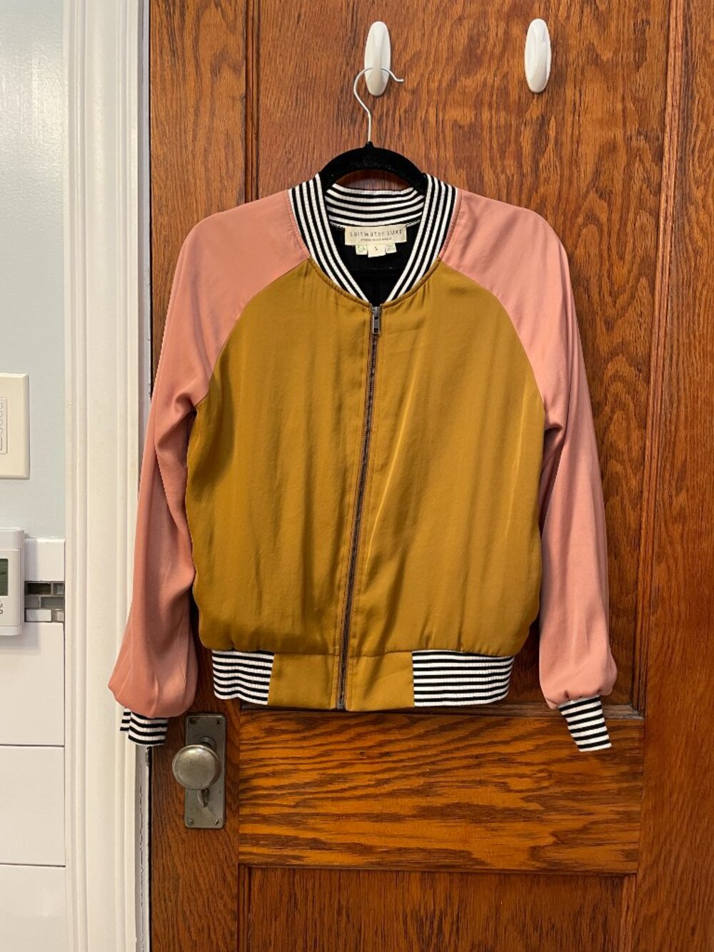 Color Block Bomber Jacket